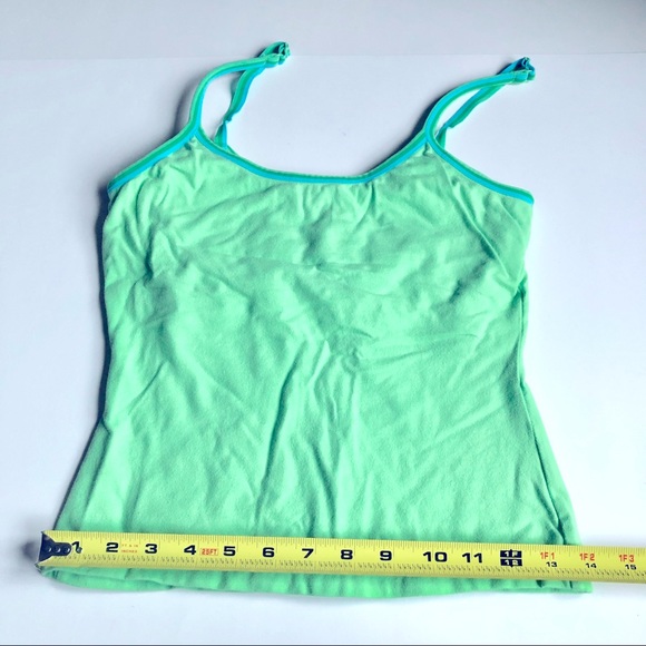 3/$15 STYLE & CO Tank Top Cami Spaghetti Strap built in Bralette Cropped Small - Picture 6 of 16
